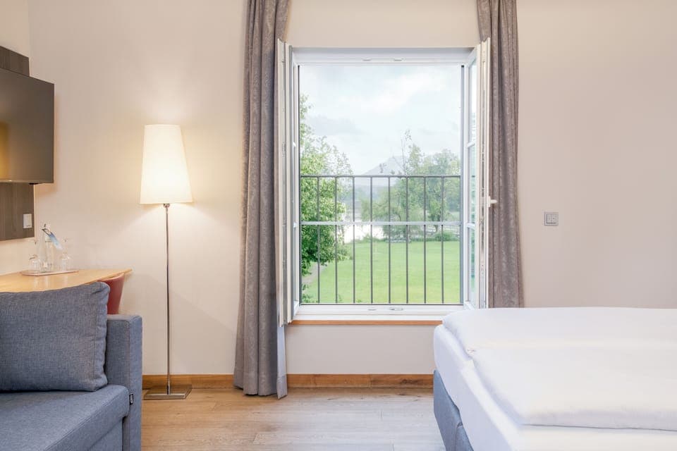 Panoramic Double or Twin Room | In-room safe, desk, laptop workspace, blackout drapes