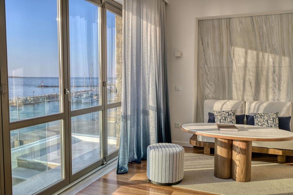 Deluxe Suite, Sea View (200m from the Main Hotel) | Premium bedding, minibar, in-room safe, soundproofing