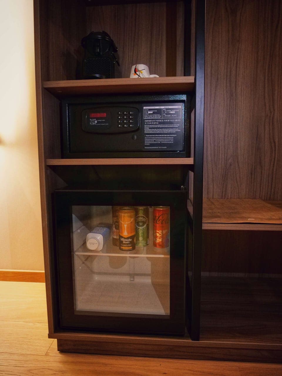 Desk, blackout drapes, soundproofing, iron/ironing board