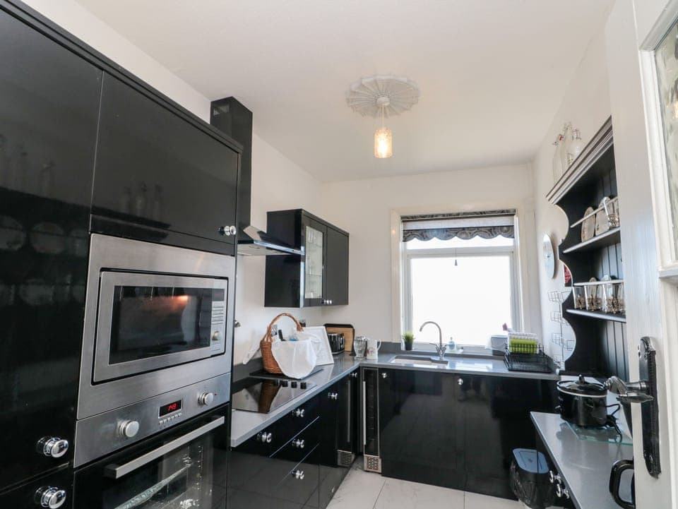 Fridge, dishwasher, electric kettle, toaster