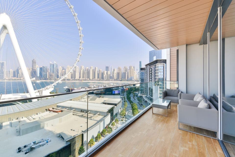 Luxury Apartment, 2 Bedrooms, Balcony, Sea View | Balcony view