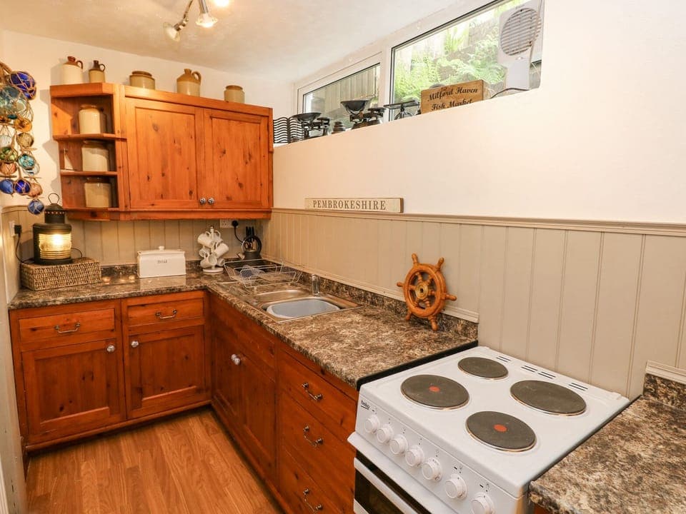 Fridge, dishwasher, electric kettle, toaster