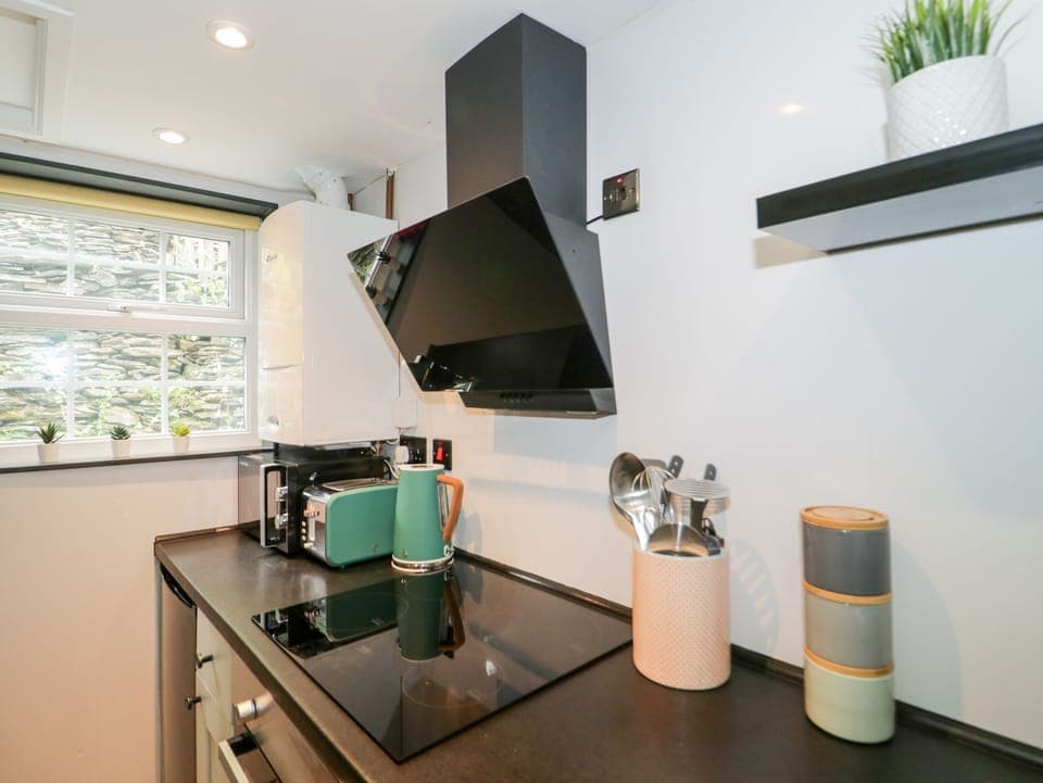 Fridge, dishwasher, electric kettle, toaster