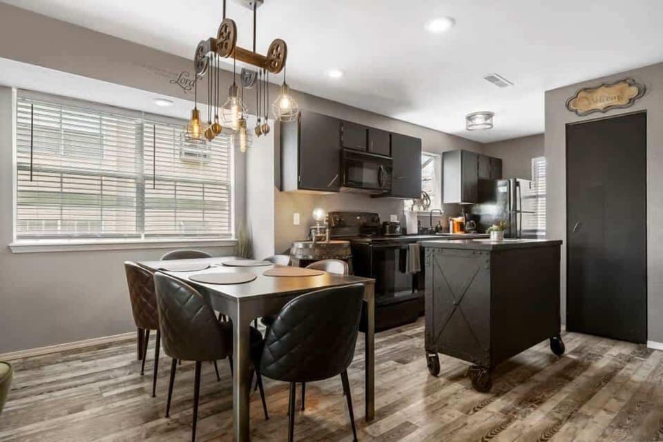 Condo, Multiple Beds, Balcony, Garden View (Time Traveler Suite) | Private kitchen | Coffee/tea maker, dining tables