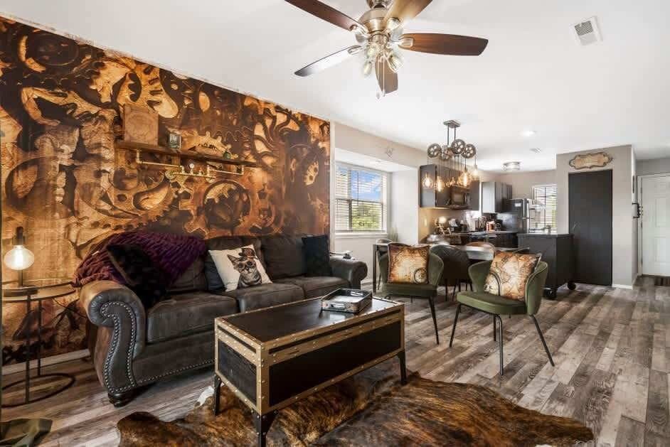 Condo, Multiple Beds, Balcony, Garden View (Time Traveler Suite) | Living area | 42-inch flat-screen TV with digital channels