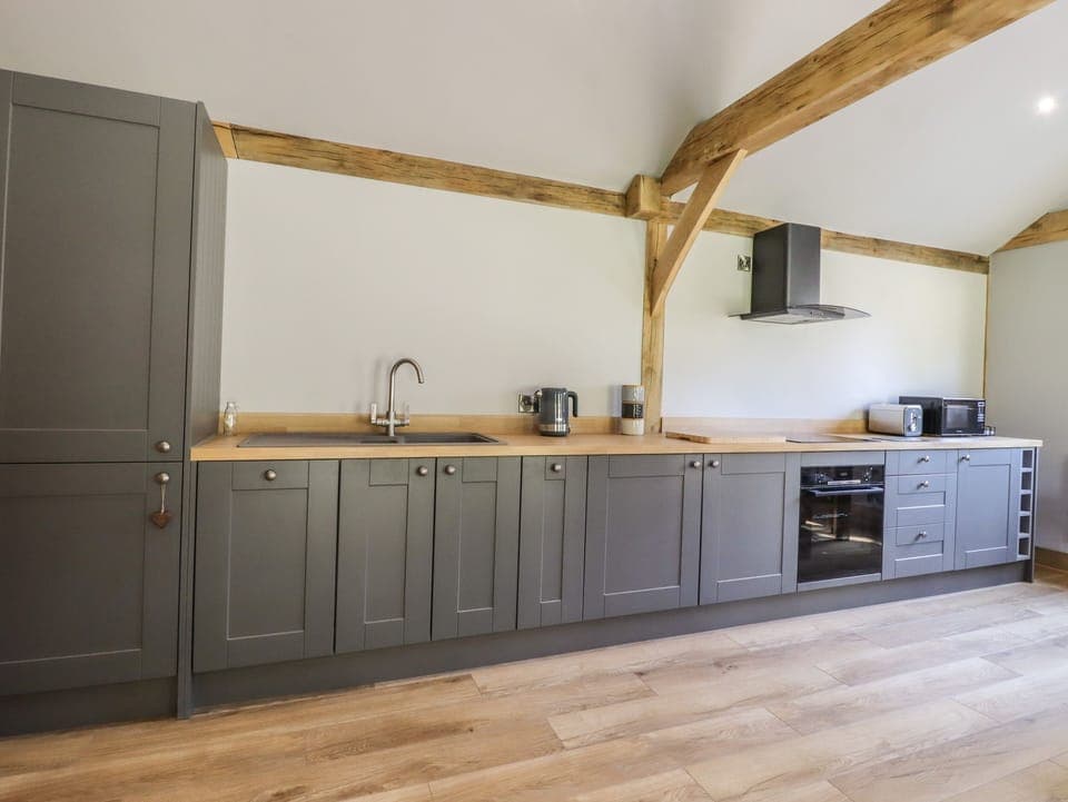 Fridge, dishwasher, electric kettle, toaster