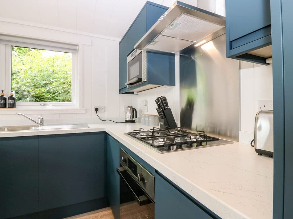 Fridge, dishwasher, electric kettle, toaster