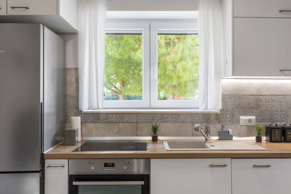 Deluxe Apartment | Private kitchen | Coffee/tea maker, electric kettle