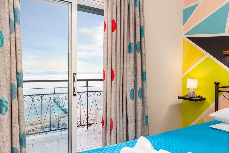 Twin Room, Sea View | Iron/ironing board, free WiFi, bed sheets