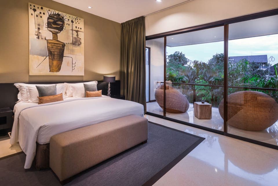 Villa, 2 Bedrooms, Private Pool | Down comforters, in-room safe, desk, blackout drapes