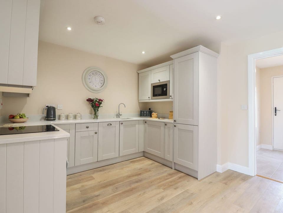 Fridge, dishwasher, electric kettle, toaster