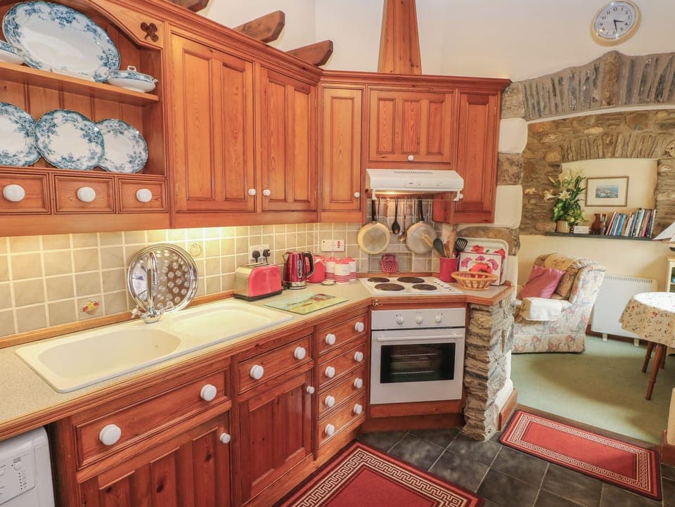 Fridge, dishwasher, electric kettle, toaster