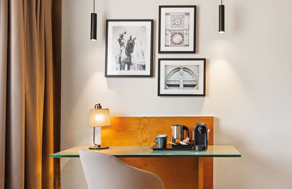 In-room safe, desk, soundproofing, free cribs/infant beds