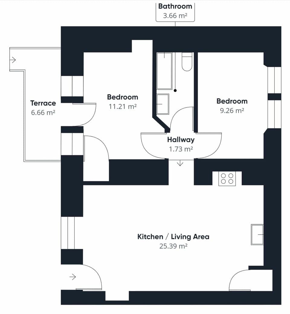 House | 2 bedrooms