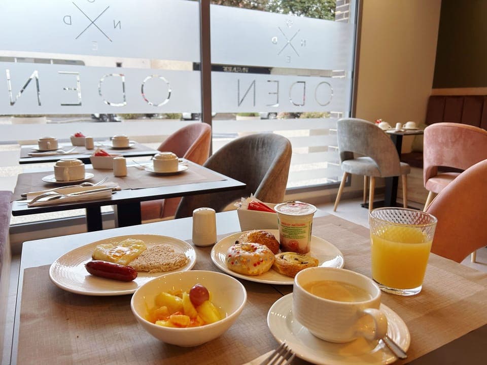 Daily buffet breakfast (EUR 14 per person)