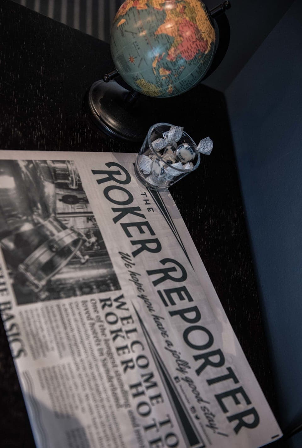 Individually decorated, individually furnished, desk, laptop workspace
