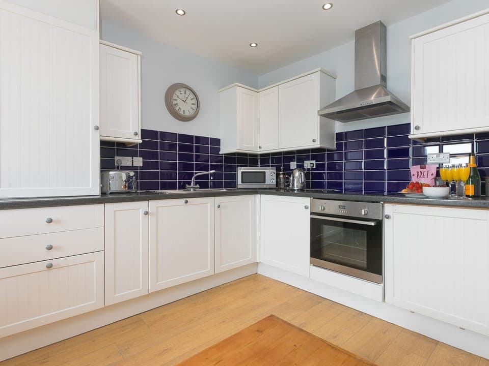 Fridge, dishwasher, electric kettle, toaster