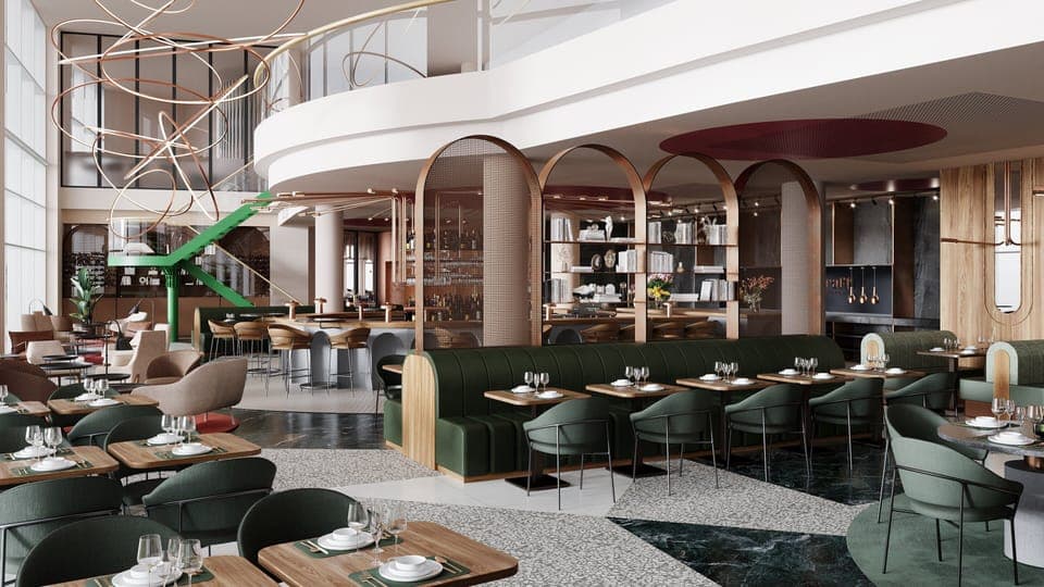 Breakfast, lunch, dinner served; garden views