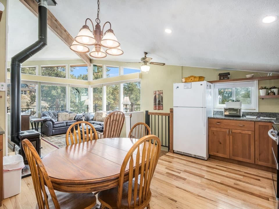 Starlight in the Rockies - Open concept floorplan.  Living area opens to kitchen and dining room.