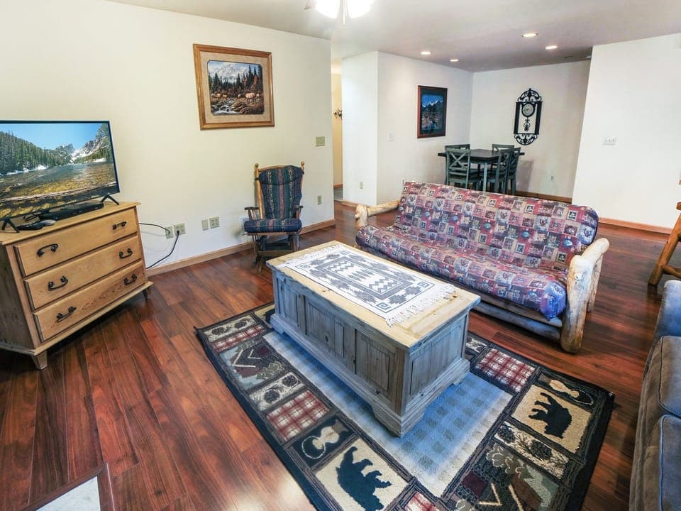Living Room with Queen Futon