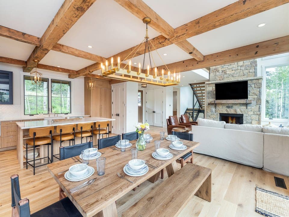 The main floor offers a sweeping large open concept floor plan.