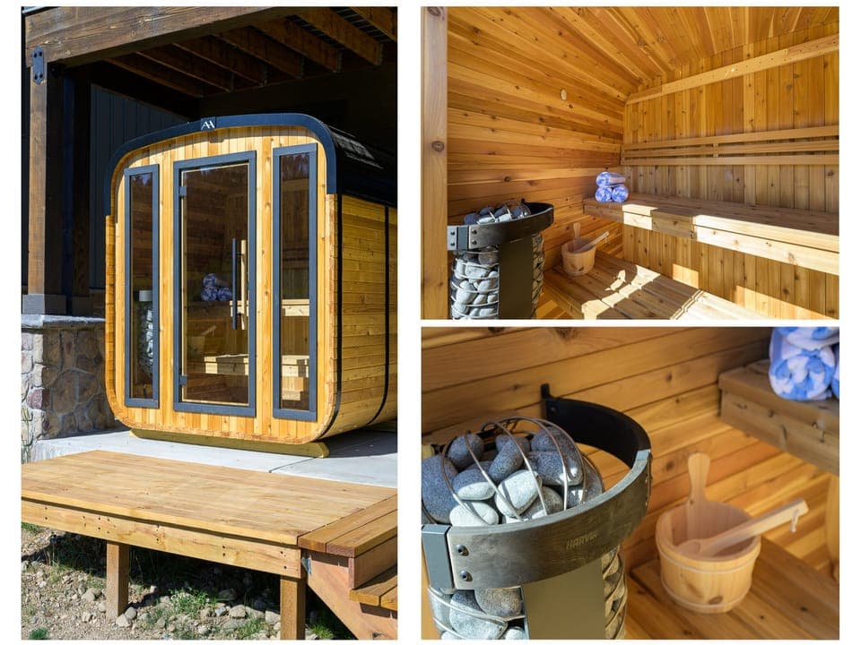 Private Sauna with a view.