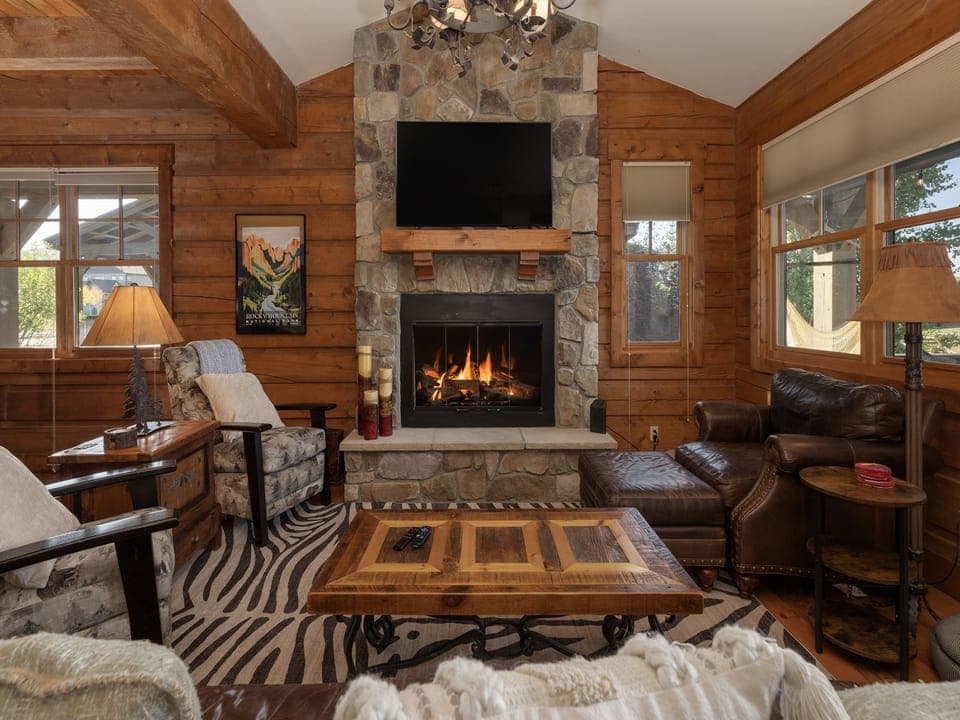You'll have beautiful, rustic interiors...