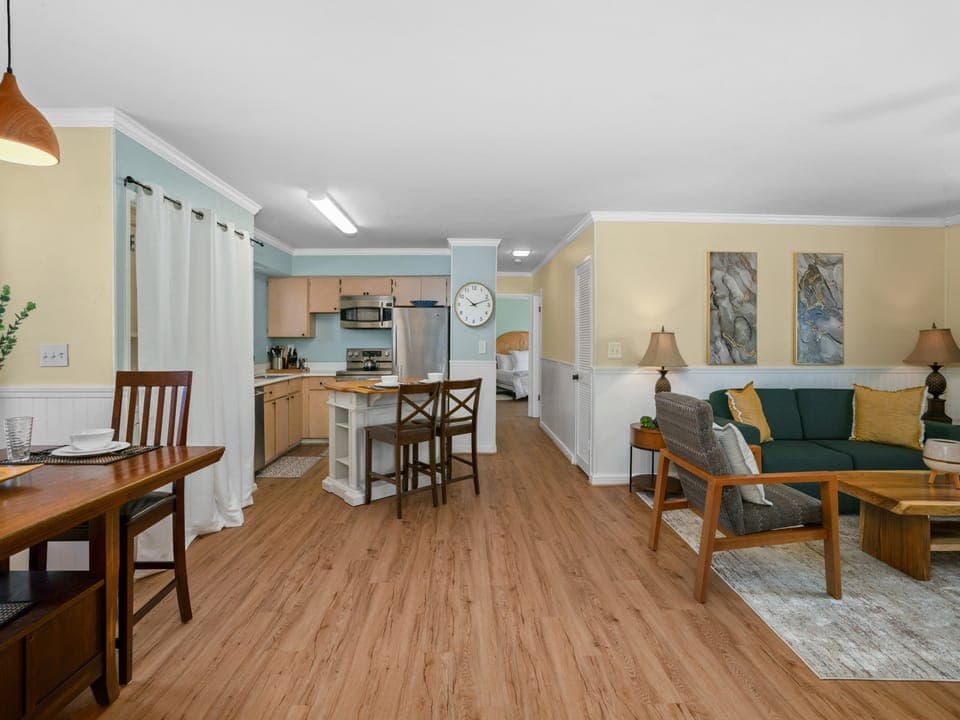 Open Concept Dining and Living Space