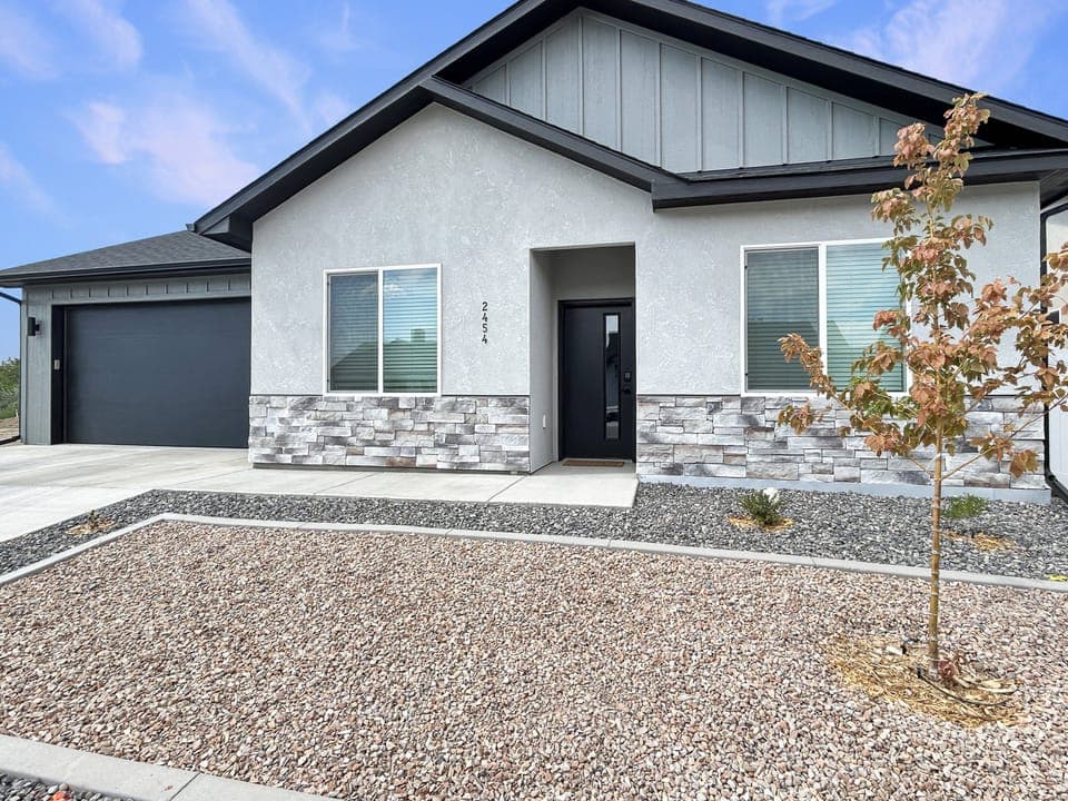 Entrance to home and garage