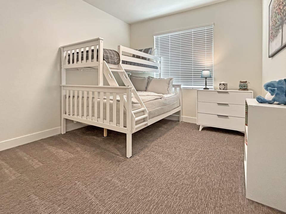 Twin bed over queen