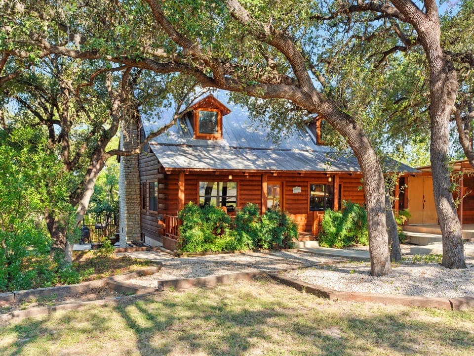 Beautiful log home on two acres with lots of wildlife.
