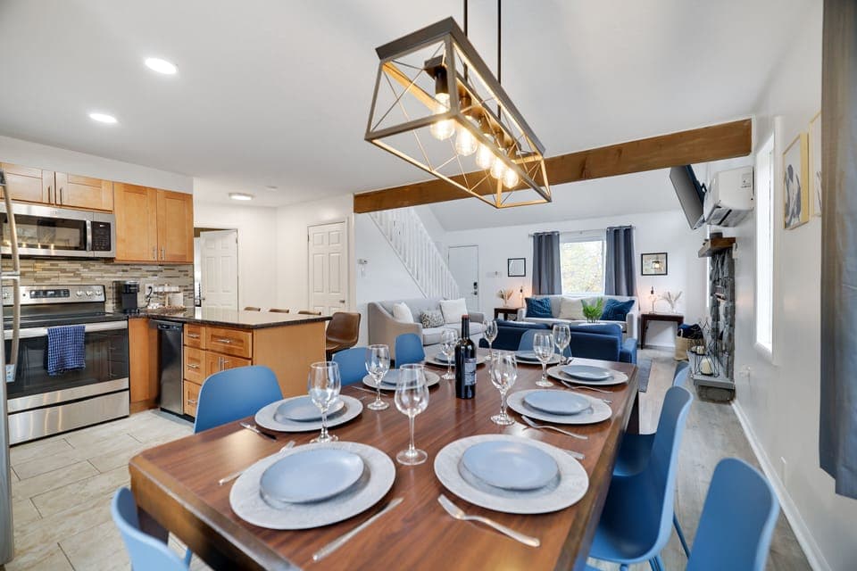 Dining table for 8.