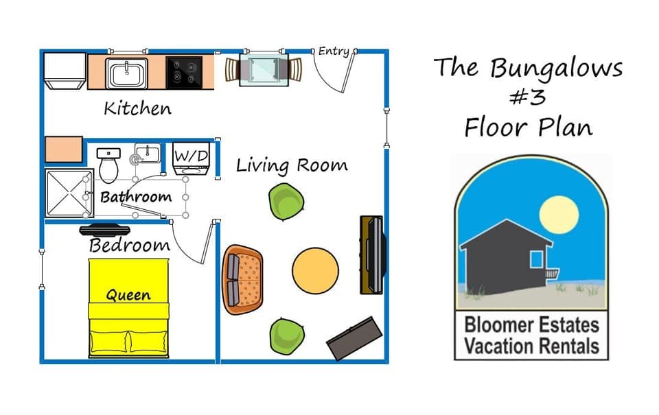 The Bungalows #3  Floor Plan