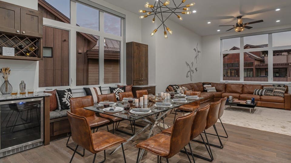 Dining area on main level seats 10