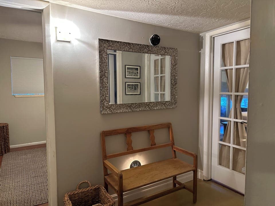 Hallway with bench seat