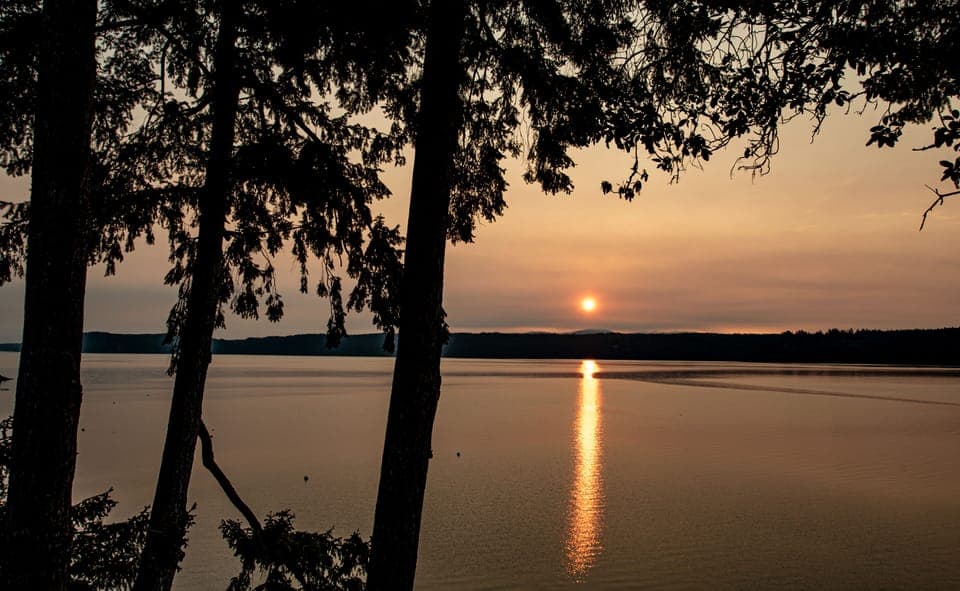 Rise and shine! Enjoy your serene morning view from the top deck.