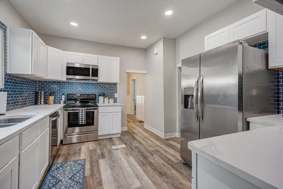 We have a complete kitchenware. We also have a refrigerator, microwave, stove, coffee maker, and many other items and appliances!