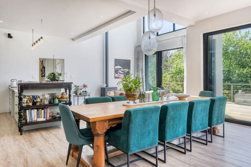 10 seater dining room table and chairs.