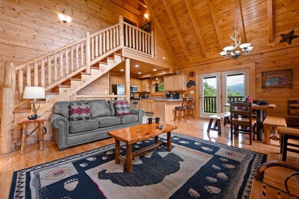 Mountain Sunrise's cozy living area