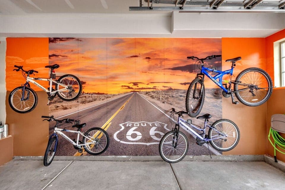 Bike Garage: Hit the road in style with four bikes ready for your adventures!