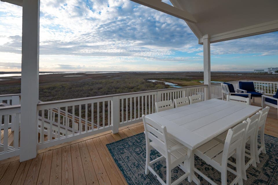 Dining Table and View from Rear Balcony