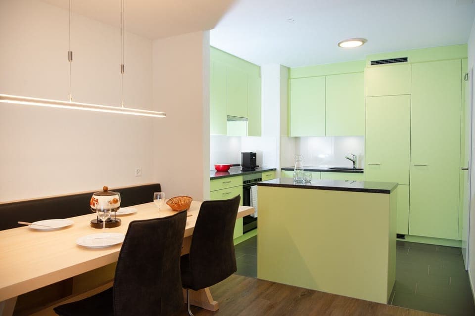 Living area Dining area