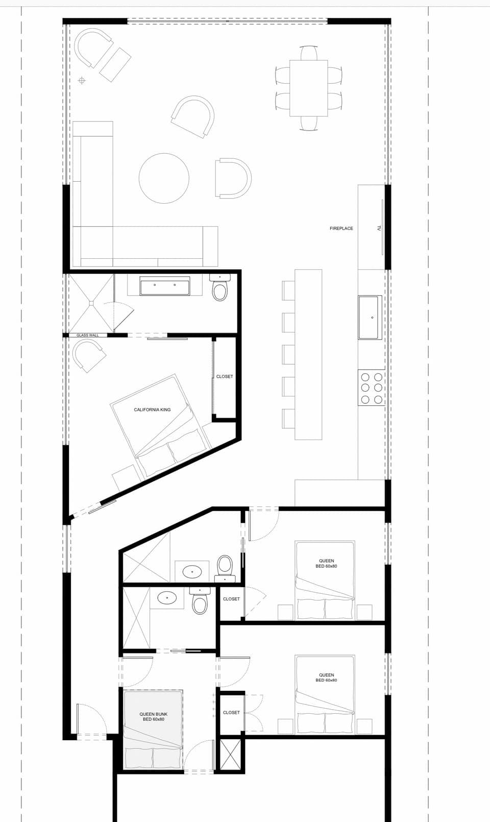 Floor plan - penthouse apartment