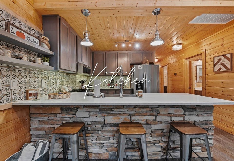 Who's ready to cook up some memories? Our kitchen is perfect for your family feast.