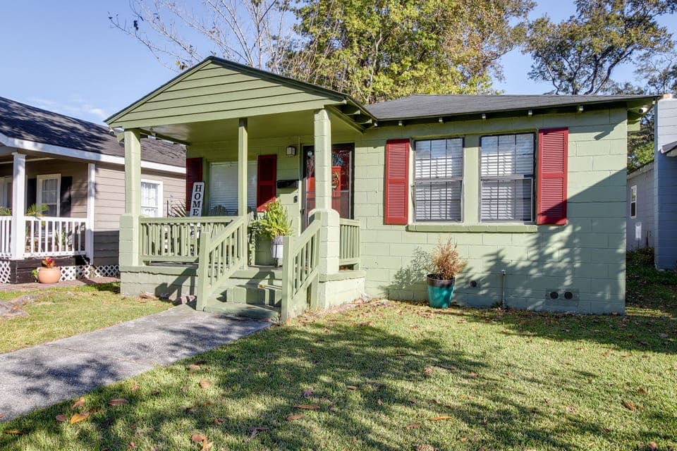 Savannah Vacation Rental | 2BR | 1BA | 900 Sq Ft | Stairs for Entry