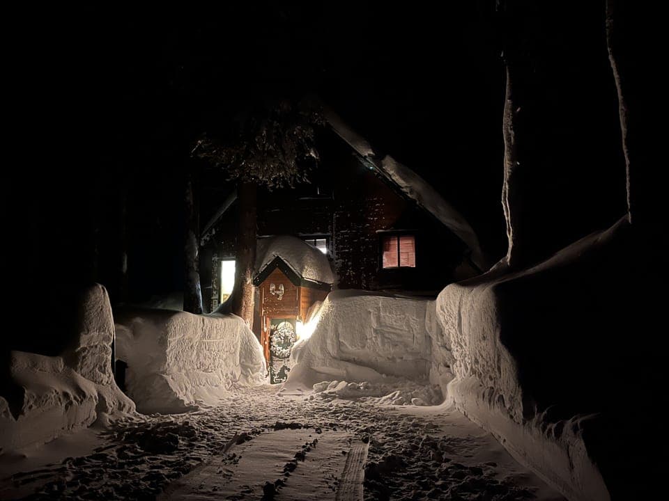 Beautiful and cozy winter cabin