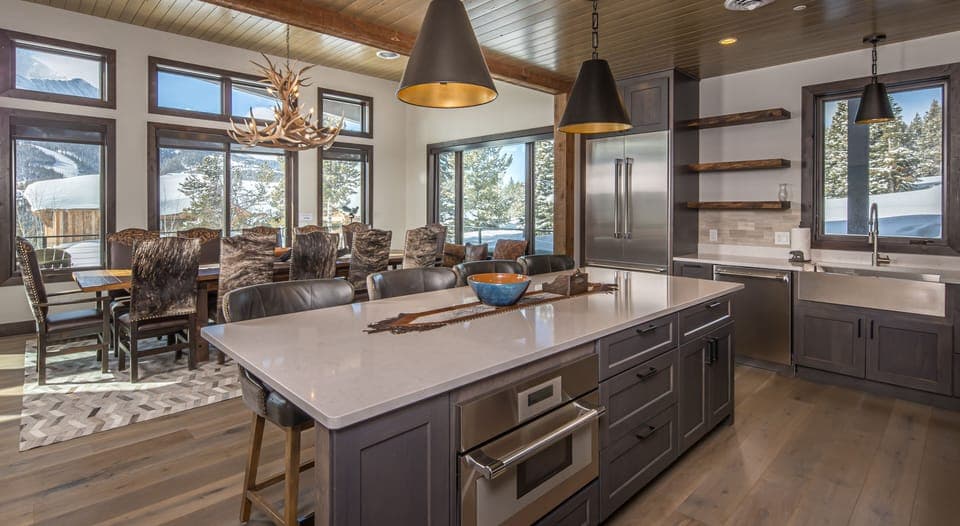 Open Kitchen and Dining Area