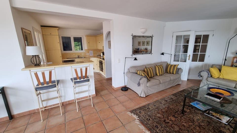 Living room towards kitchen