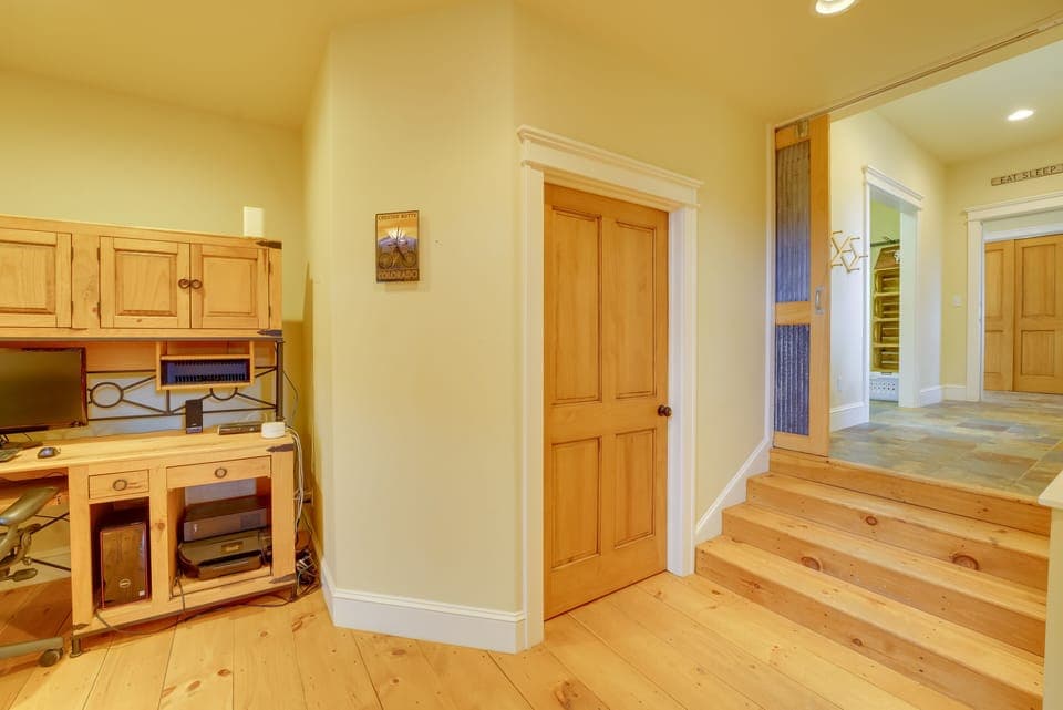 Stairs to Shared Mudroom/Front Entrance
