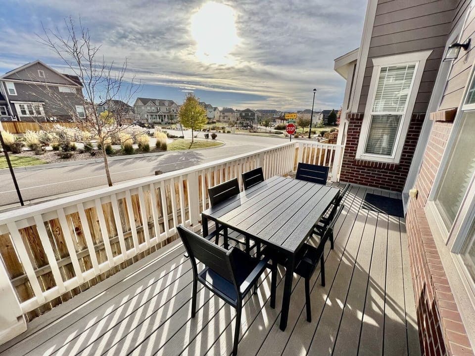 Outside deck